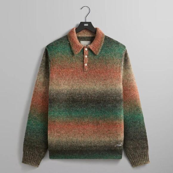 Kith Gradient Harmon Rugby Pullover Sweater "Theory" - Picture 1 of 6